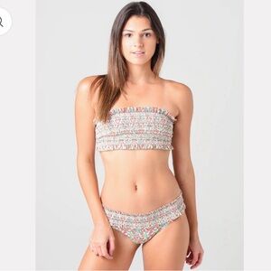 Tory Burch Smocked Bikini - like new